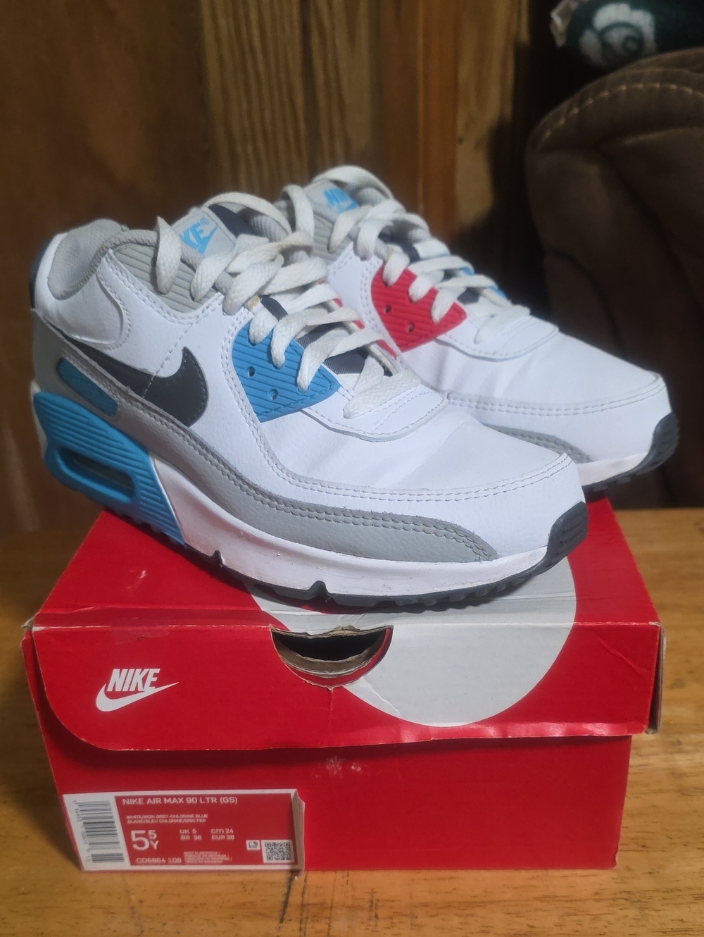 Nike Air Max 90 Ltr (Gs) Size 5.5
